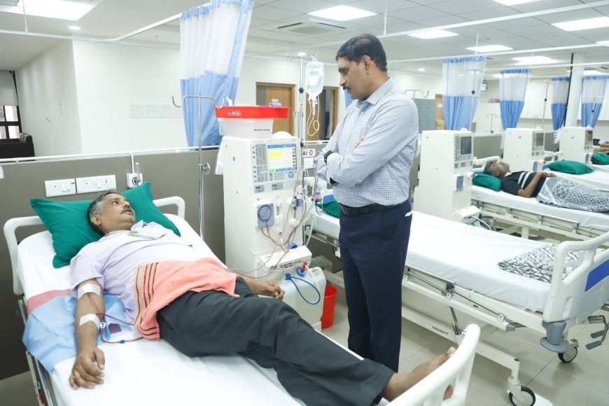 राज्यातील सर्वात मोठ्या 50 बेड्स क्षमतेच्या नमुंमपा डायलिसीस सेंटरची आयुक्त डॉ.कैलास शिंदे यांनी केली पाहणी