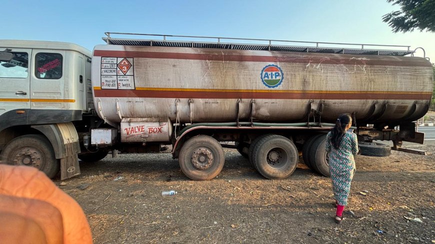 खाद्यतेलाच्या नावाखाली बेकायदेशीर डिझेलची वाहतूक करणारा टँकर जप्त